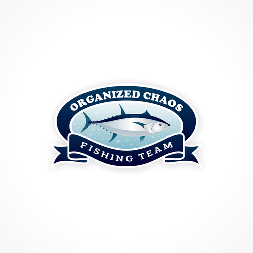 Create a logo for a offshore fishing team Organized Chaos Logo