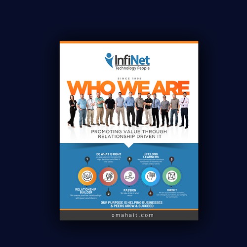 Tech Company "About Us" Flyer Design by ektadevesh