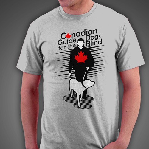 t-shirt design for Canadian Guide Dogs for the Blind Réalisé par ＨＡＲＤＥＲＳ