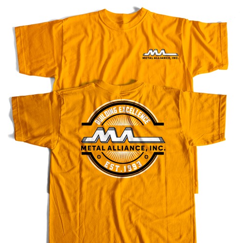 T-shirt design for high quality construction company Design by outleave