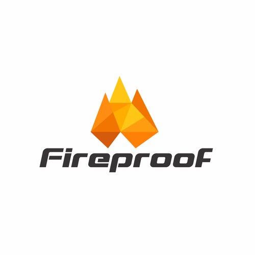 isometric fire logo Design by zorndesign