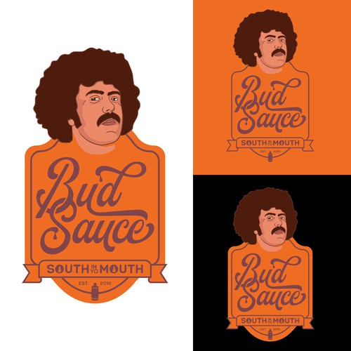 Powerful and eye catching BBQ sauce logo Design by Sawce Design Co.