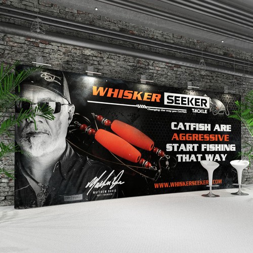 Dark/goth trade-show backdrop, leading catfish tackle manufacturer, Other  design contest