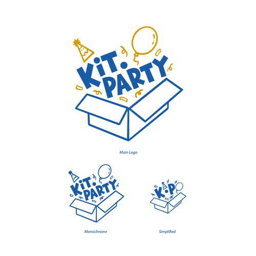 Design a fun logo for a businees offering a party in a box! Design by yulianzone