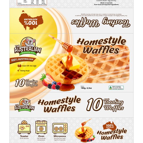 Waffle Packet Design Design by rizal hermansyah