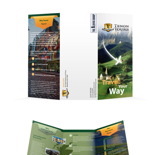 Create an inspiring travel brochure for an Ireland and UK tour operator! Design by Arni@