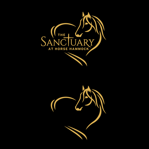 Elegant Horse Sanctuary Logo That Pulls On Your Heart Strings Design by Painted Pony Studios