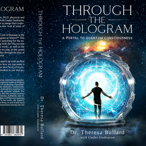 Futuristic Book Cover Design for Science & Spirituality Genre Design von H-Izz Design