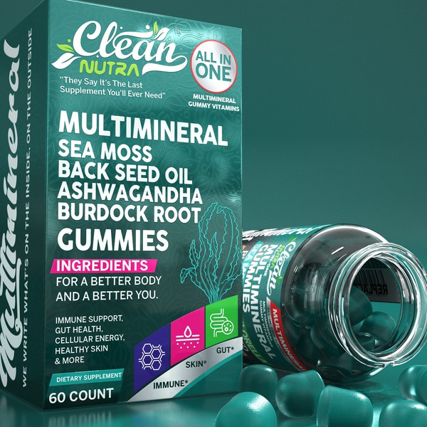 Box Design For Gummy Vitamins Brand