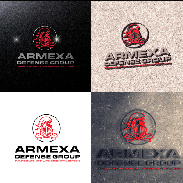 Design by joanne@45 titled "Armexa Defense Group"