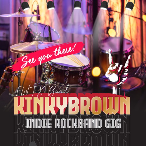 Flyer for cover band gig Design by RockPort ★ ★ ★ ★ ★