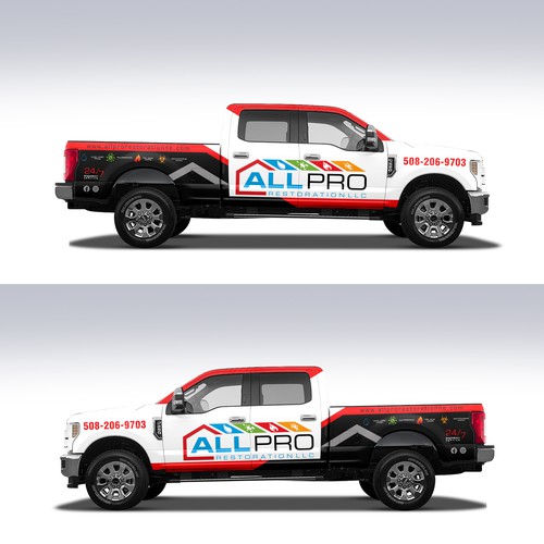 Design New vehicle Wrap for a Restoration truck di Duha™