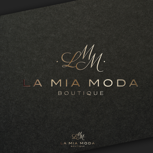 Logo design for la mia moda boutique Logo design contest 99designs