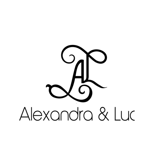 Family/Couple Logo Design - Love & Happiness- Alexandra & Luc | Logo ...