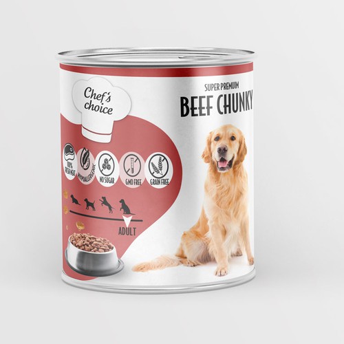 Design a super premium pet food packaging! Design by Budour A.