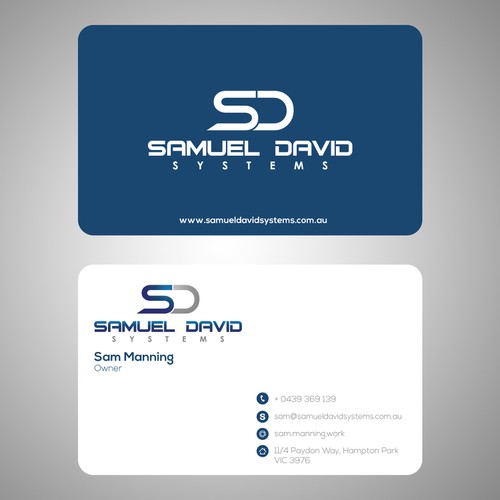 New stationery wanted for Samuel David Systems Réalisé par Play_Design