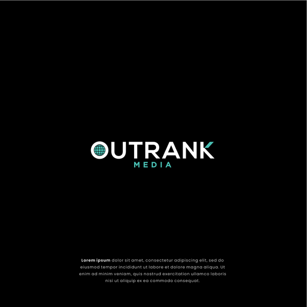 Design by Point_86 titled "OUTRANK MEDIA"