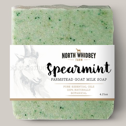 Create a striking soap label for our natural soap company with more work in the future Design por Double_J