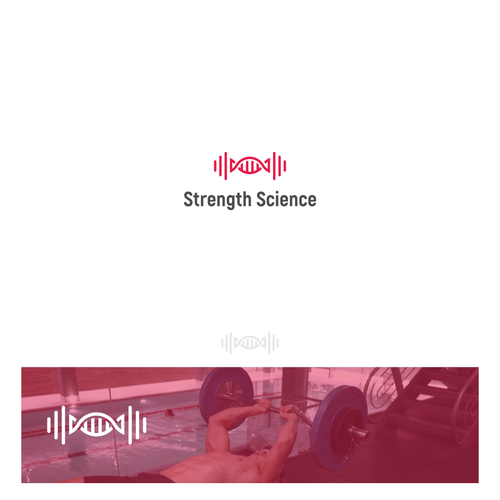 Logo and word art for "Strength Science", the best way to learn about strength training. Design by PixelNodes™