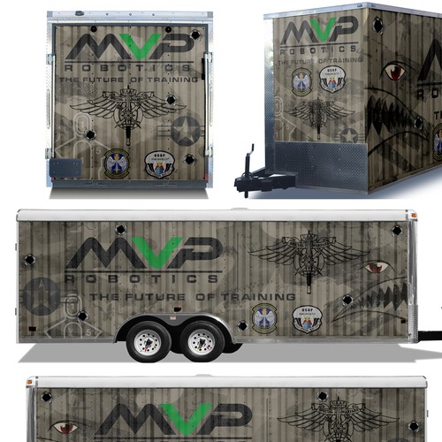 DESIGN A TRAILER WRAP FOR MILITARY ROBOTS - MVP ROBOTICS Design by ssrihayak