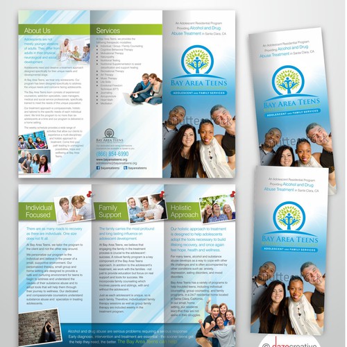 Create a capturing/professional looking brochure for a Teen Substance ...