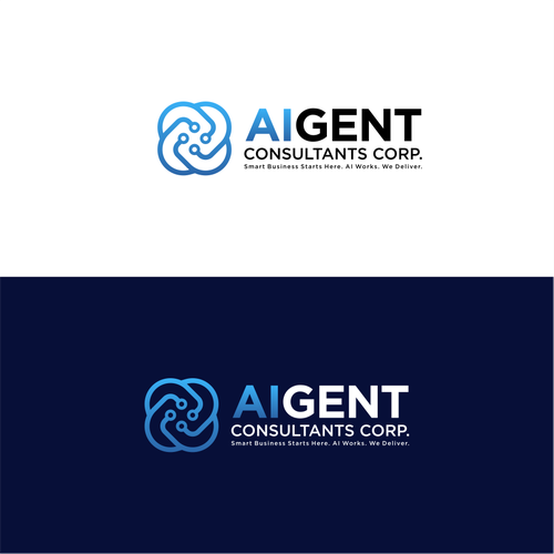 AI Agent Company: Appealing to small to medium sized businesses. Design by 71Z Dezign