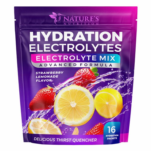 Refreshing Hydration Electrolytes Design Needed for Nature's Nutrition Design by GenScythe