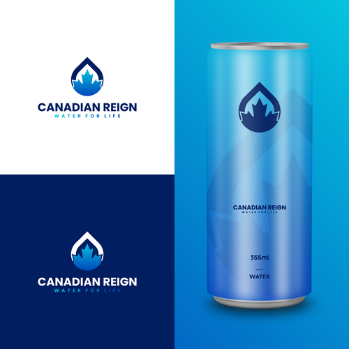 Logo design for a Canadian Canned Water Diseño de Direwolf Design