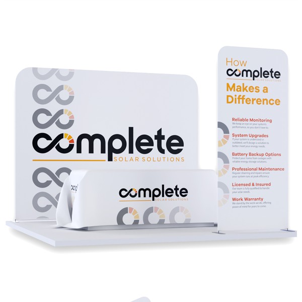 Tradeshow booth for new up an coming solar company