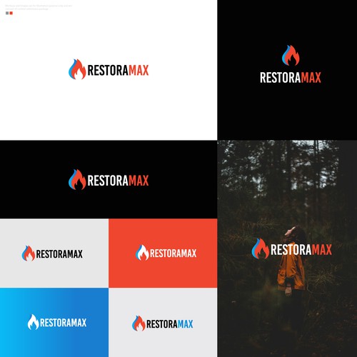 Restoration Company Branding. Design by slidoaspire