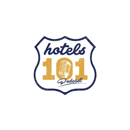 Create a logo for a podcast called - Hotels 101 - incorporate a hotel in the logo Design by Tama Pande