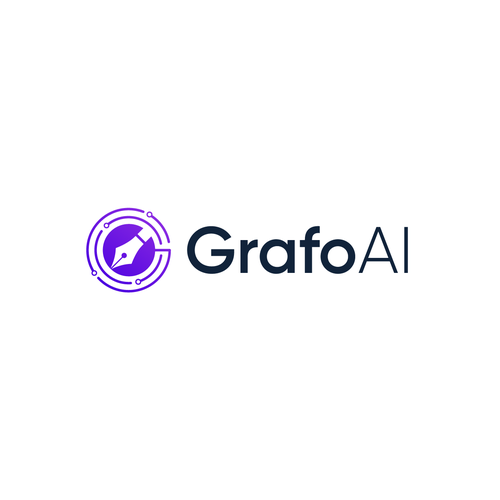 GrafoAI | Artificial Intelligence Writer Logo Design by Hsky