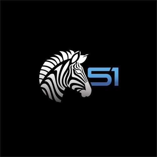 Edgy, Tough, Rugged, clothing Logo cleverly combining "Zebra" and "51" in a unique way. Design by RafaelErichsen