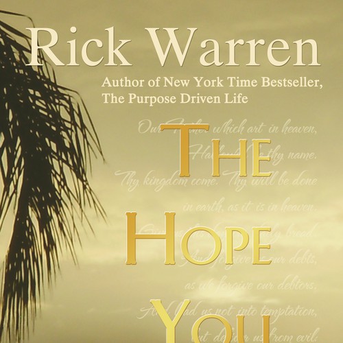 Design Rick Warren's New Book Cover Design by Steven C