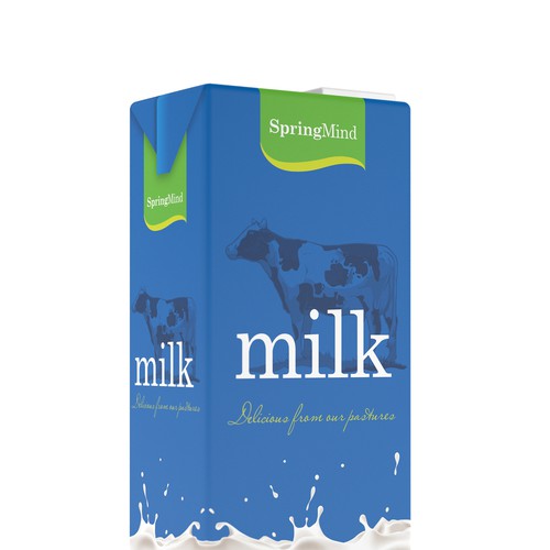 Create the Package for a New Major Milk Brand in China Design by zrndesign