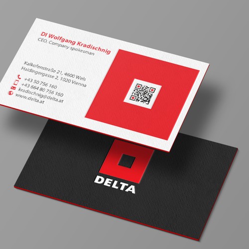 DELTA Business Card Relaunch Design by chandrayaan.creative