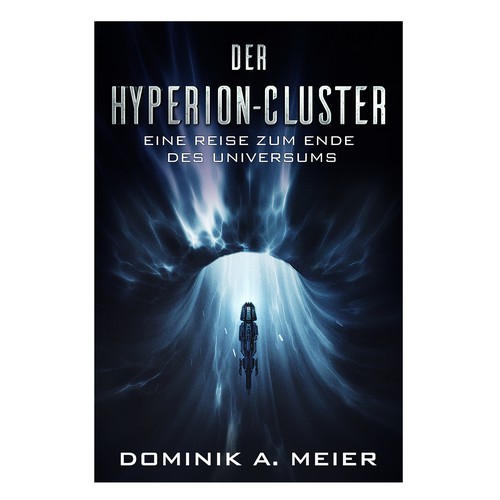 Sci-Fi Book Cover: Hyperion-Cluster Design by Chameleonstudio74