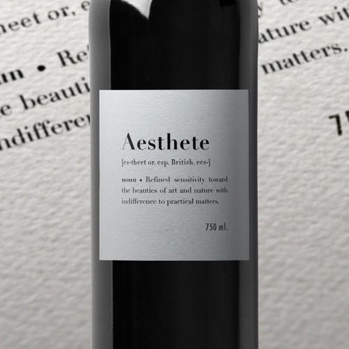 Minimalistic wine label needed Design by O Ñ A T E