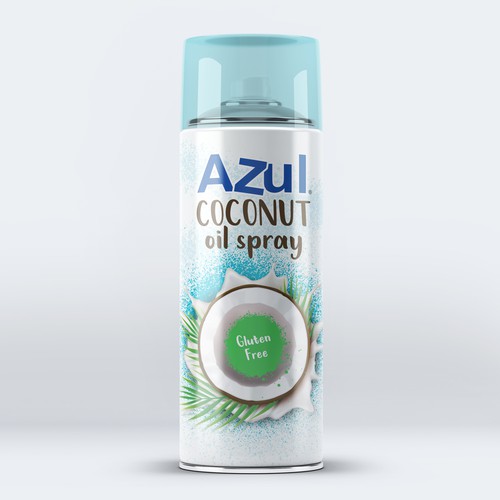 Create Product Extension for Azul Coconut Product - Azul Coconut Oil Spray Design by _fra_