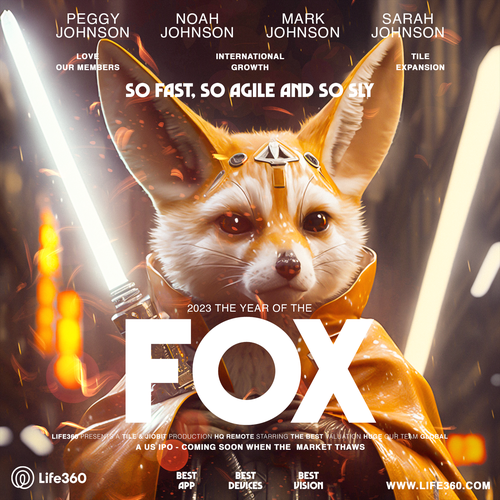 Life360 2023 Year of the Fox Poster Design by Tsotne N