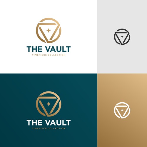 The Vault | Timepiece Collection Logo Contest Design by DA♕NU