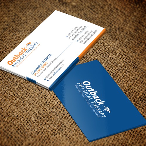 Business card for 2 clinic physical therapy office Design by ™SF_Design™