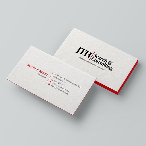 Business Card Design for Executive Search Firm Design by Taaiebah