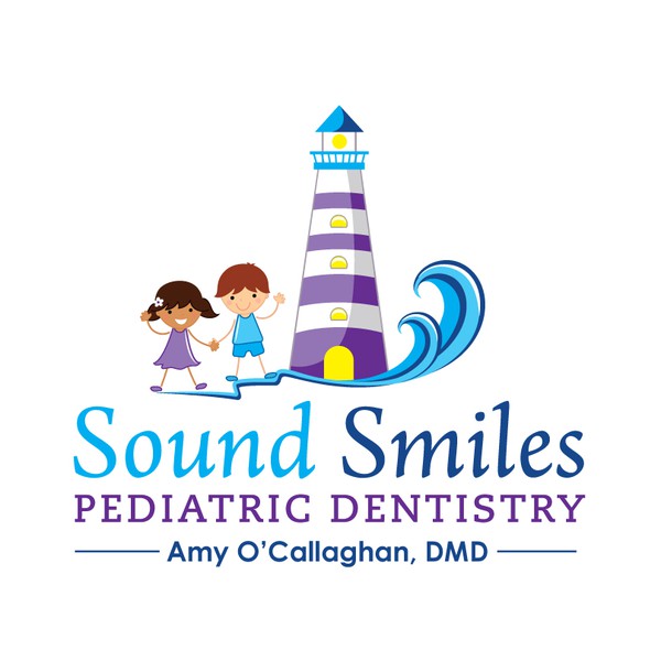 Create a "smiling" logo for a pediatric dentist