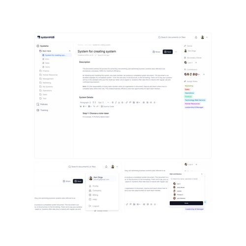 Redesign of SaaS UI Design by Ken Dirga