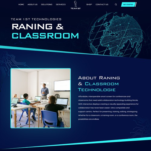 Technology Solutions Provider Website Design Framework Design by Adventix