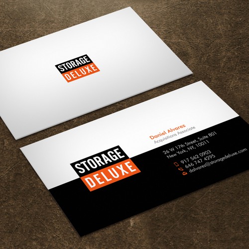 Business card designs for Storage Deluxe | Business card ...