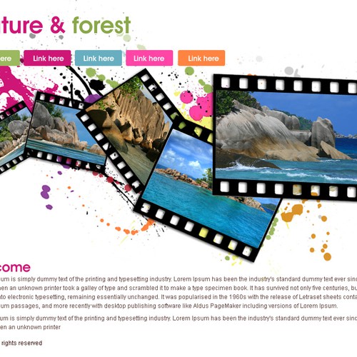 1-3 Page Website Template Design von Johncreative