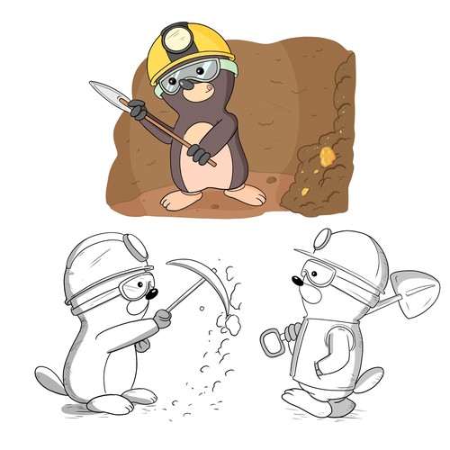 Design Pop & Cool Looking  2D Mole Character For Our Brand New Game in NFT di Giakyo