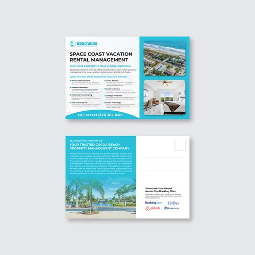 Design a Vacation Rental Management Postcard - Appeal to Property Owners Design by mdalamgirislam559